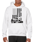 USA Trucker, Son, Hero, CEO Men’s Hoodie